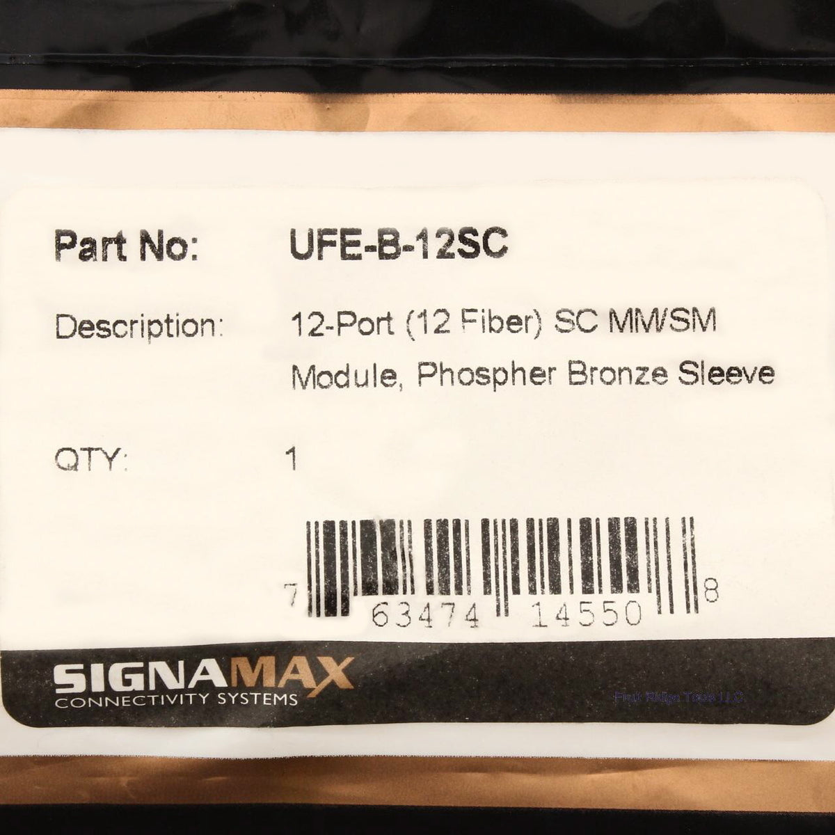 SignaMax UFE-B-12SC 12-Port (12 Fiber) SC Bronze Sleeve Module