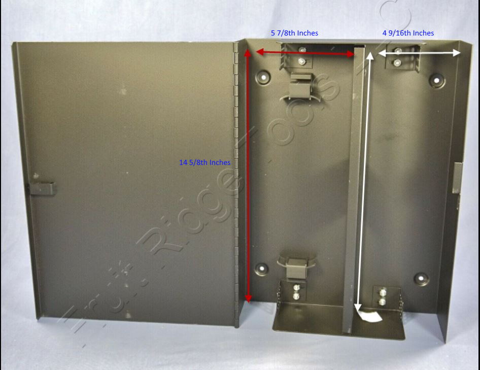 Signamax Black Fiber Optic 4-Module Wall Mount Enclosure w/ Access Door WFE4-B