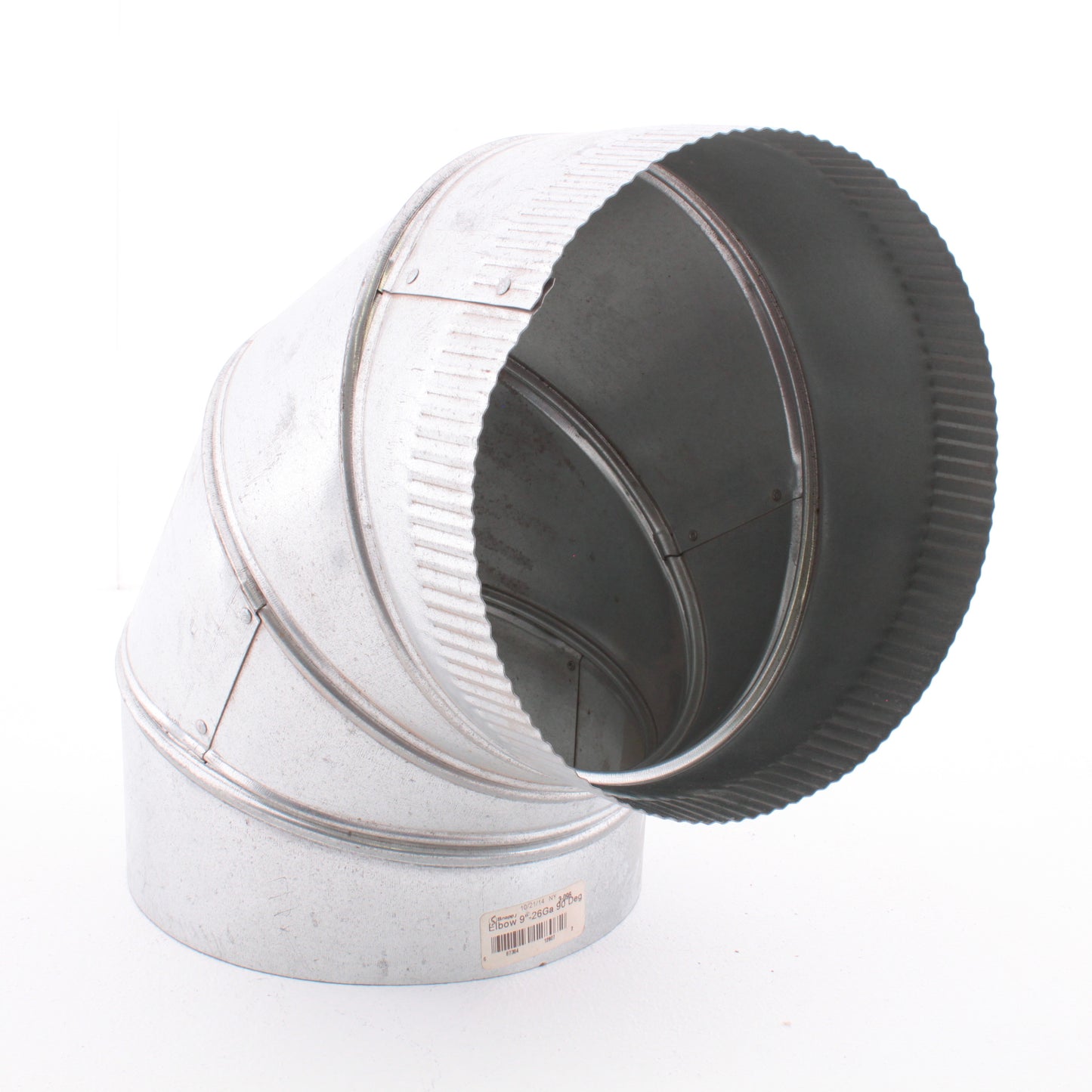 Snappy 3-096 Furnace Elbow 90� Adjustable Tapered Crimped Connection 9" Diameter