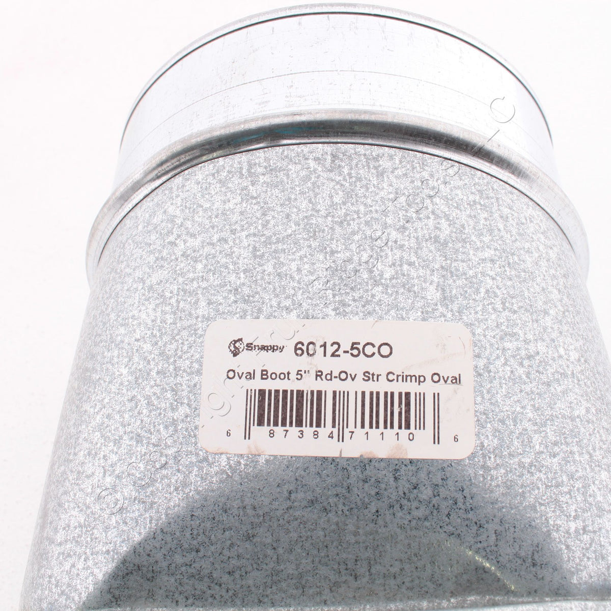Snappy 6012-5CO Straight Boot 5" Round Oval Crimp 6-1/2" x 2-1/2"x 5"