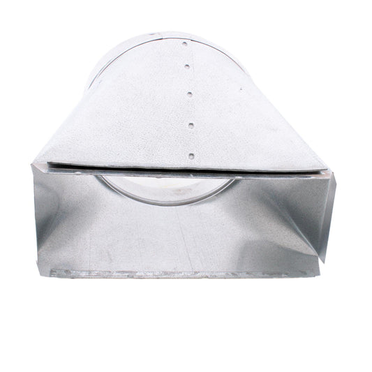 Standex 5-307 Straight 3.25" x 10" x 7" Hood Transition Fan Boot Collar Crimped