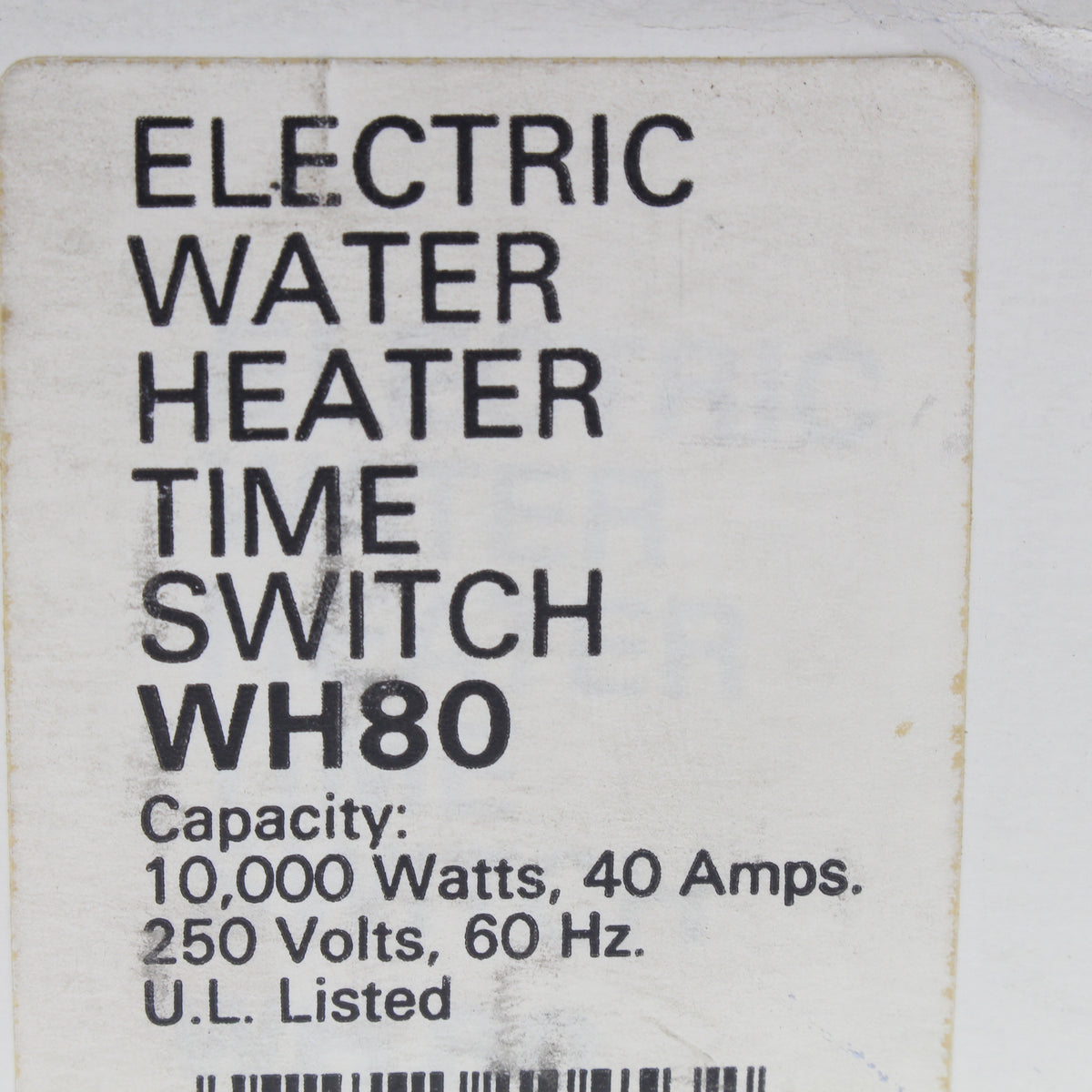 WH80 Time of Day Electric Water Heater Time Switch Mechanical Clock Power Relay