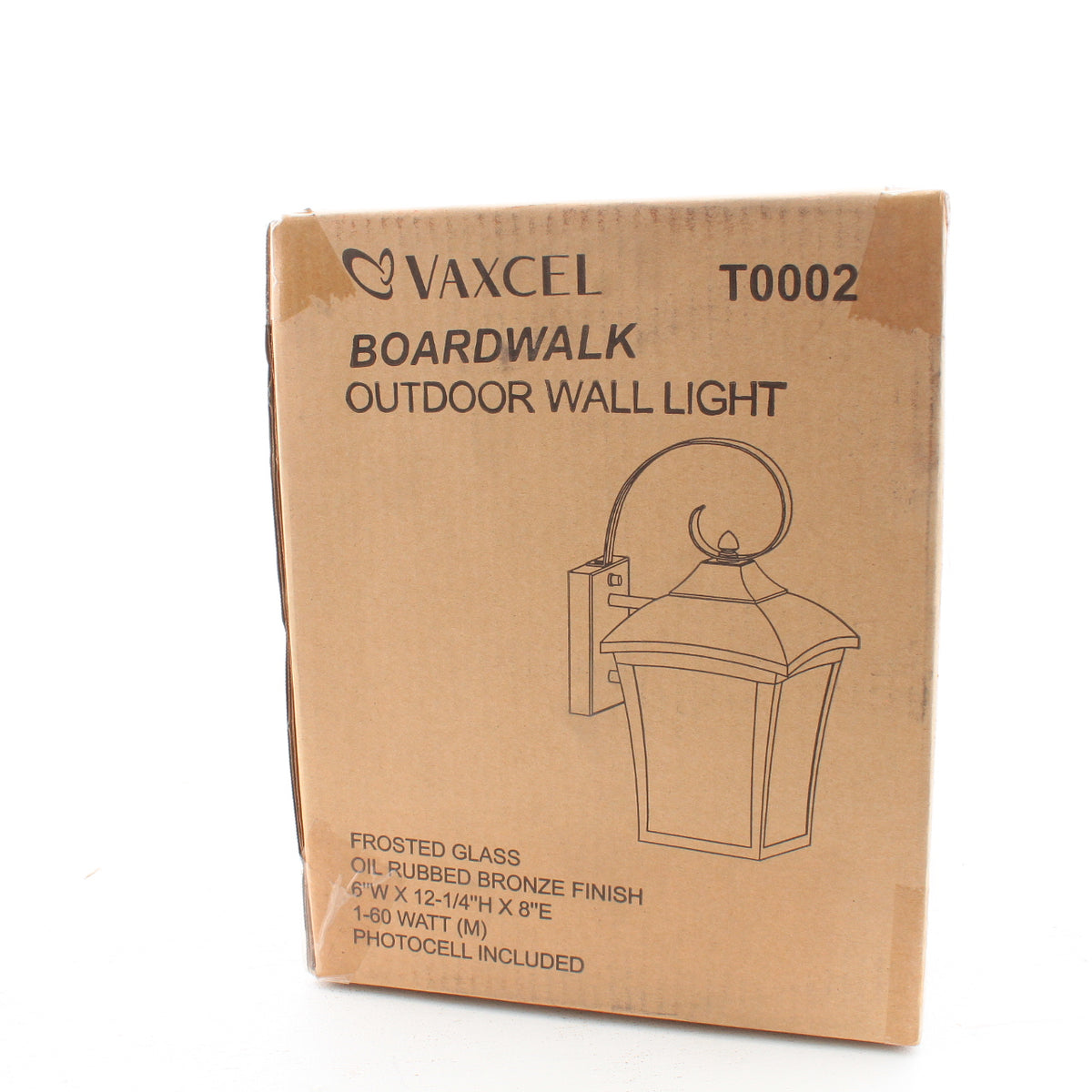 Vaxcel Lighting T0002 Boardwalk 6" Outdoor Wall Light Dark Bronze