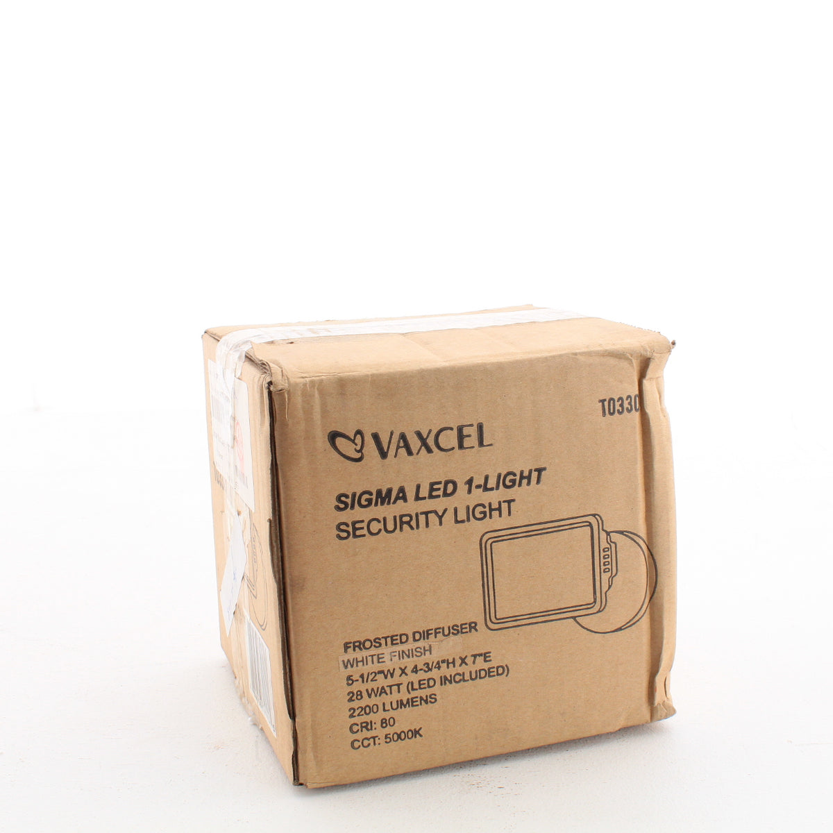 Vaxcel T0330 Sigma Single Light 5-1/2" Wide Integrated LED Outdoor Flood Light