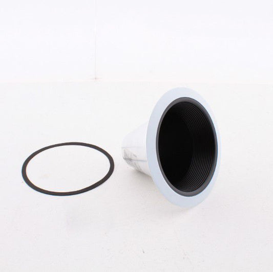 VuLite V3034B-WH Round 6" Black Baffle White Trim Incandescent Lamp w/o clips