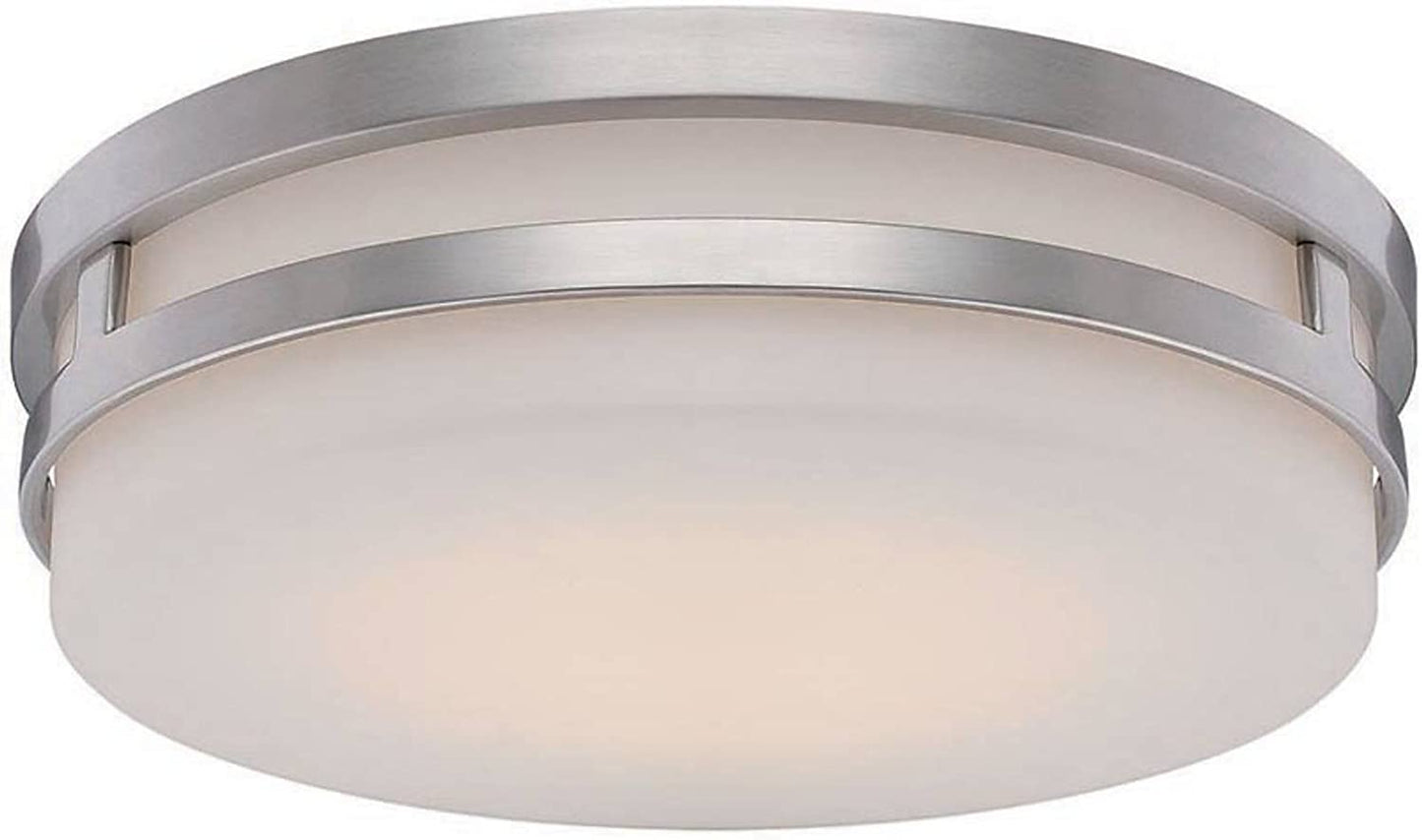 WAC Lighting FM-4313-BN Brushed Nickel Vie LED Flush Mount One Size 3000K Glass