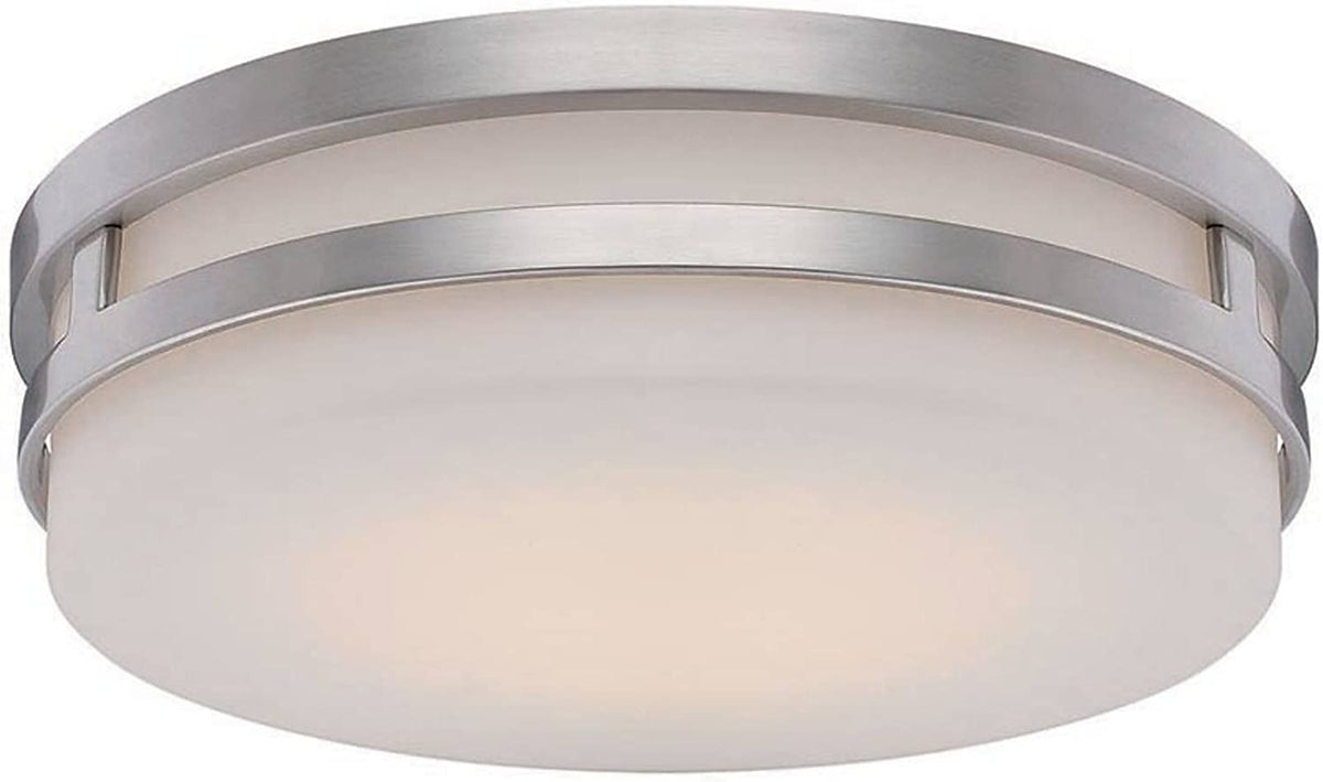 WAC Lighting FM-4313-BN Brushed Nickel Vie LED Flush Mount One Size 3000K Glass
