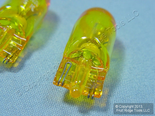 2 Wagner BP194NA Amber Side Marker Instrument Panel Light Bulbs Made in USA
