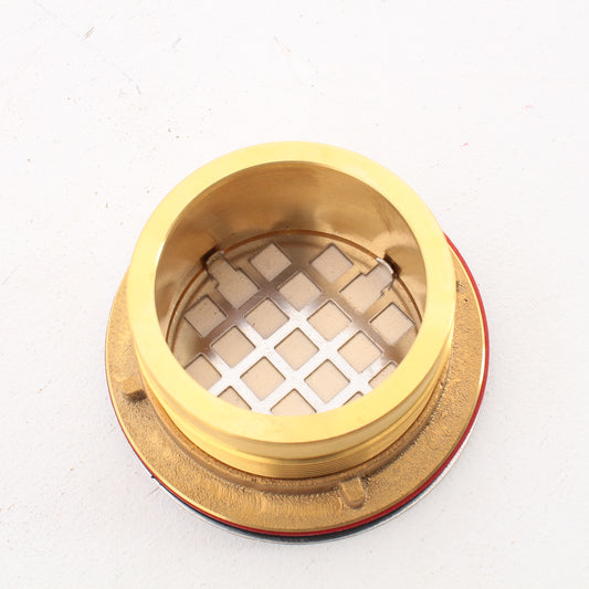 Jones Stephens D40102 2" IC Brass Shower Stall Drain w/ Stainless Steel Strainer
