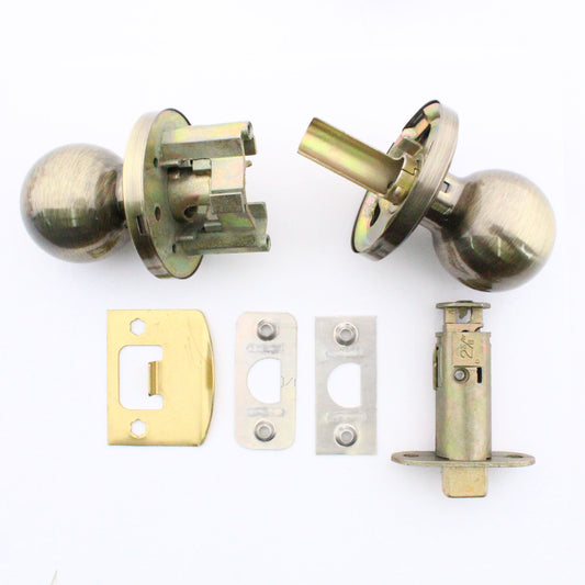 Weslock Antique Brass Passage Door Keylock Lever Handle Keyed 401BARABBARAB