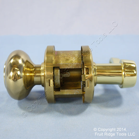 3 Right Weslock Traditonale Impresa 640 Polished Brass Keylock Knob Calais Latch
