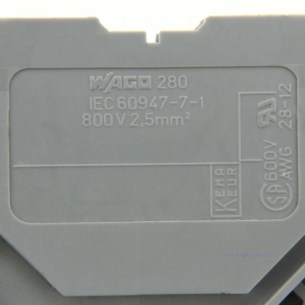 10 Wago Din Rail Mount Terminal Blocks 4-Position 28-14AWG 10A Clamp 280-609