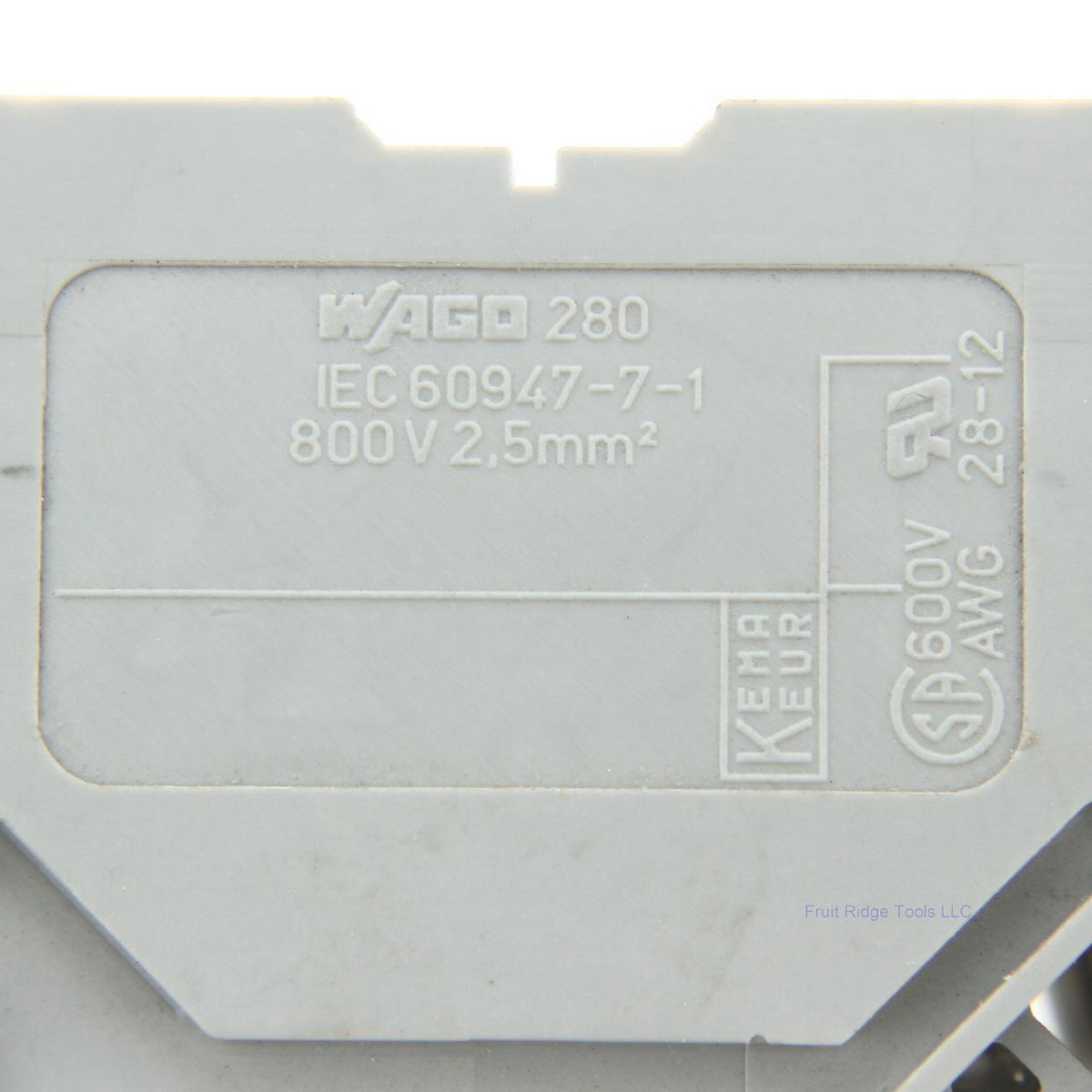 7 Wago Din Rail Mount Terminal Blocks 4-Position 28-14AWG 10A Clamp 280-609