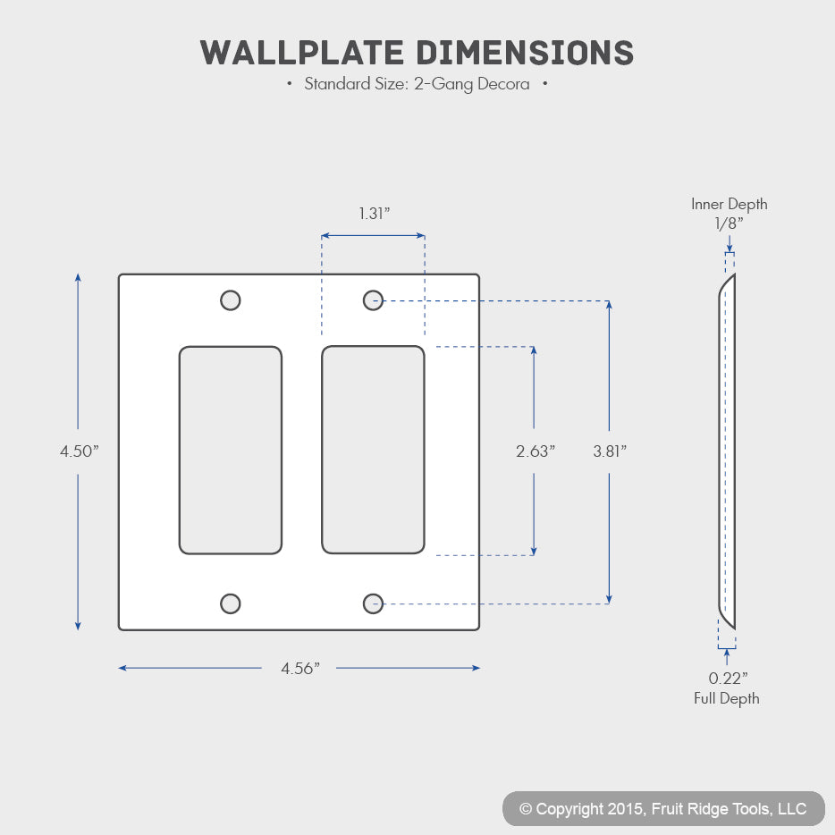 Leviton 80409-A Almond 2-Gang Decora Plastic Standard Wallplate Cover 15-pack