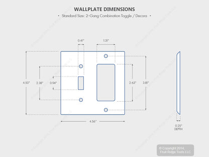 Leviton 80707-W White 2-Gang Toggle Decora GFCI Unbreakable Wallplate Cover 2pcs