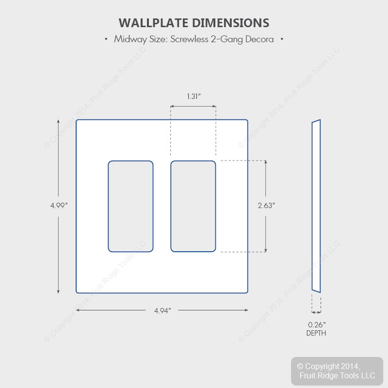 Leviton SJ262-SE Black 2-Gang Midway Decora Screwless Wallplate Gfci Cover 20pcs