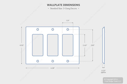 10 Leviton Residential Grade Brown Decora 3-Gang Wallplate Gfci Gfi Covers 80411