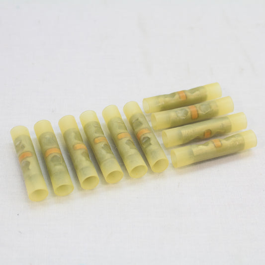 10 3M Yellow Solder Insulator Seal Splice Connectors No Crimp #20-#8 AWG SSC1003