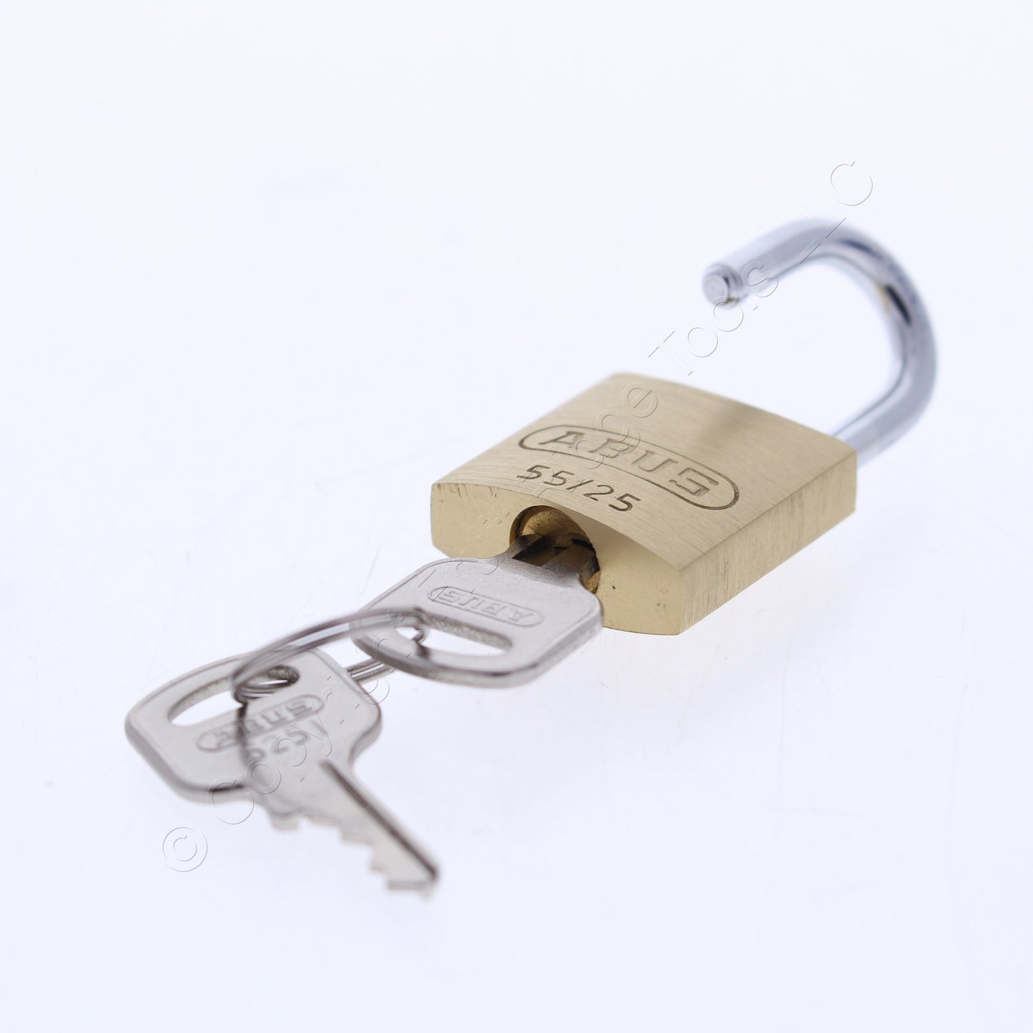 ABUS KA 5251 Keyed Alike Security Padlock 55/25mm Brass w/ 2 Keys 1" Wide