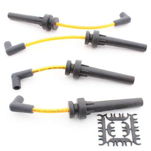 ACCEL 7961Y 300+ Yellow Thundersport Ferro-Spiral 8MM Spark Plug Ignition Wires