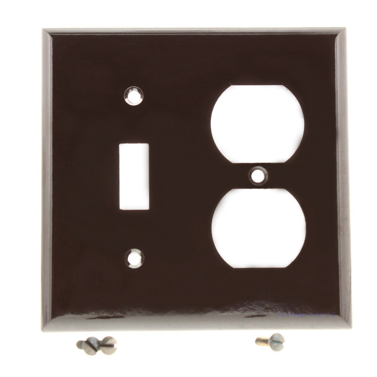 Toggle Switch Wallplate Receptacle Outlet Cover 2G Switchplate Brown 2138B Ace