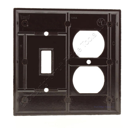 Toggle Switch Wallplate Receptacle Outlet Cover 2G Switchplate Brown 2138B Ace
