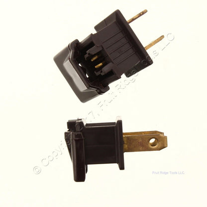 2 Ace 31090 Quick-Connect Straight Blade Plugs 10A 125V 2P2W Brown Non-Polarized