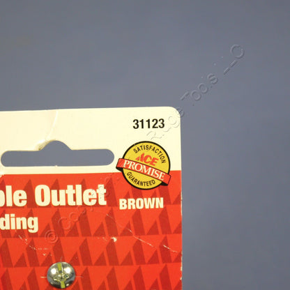 Ace Wiring Residential Brown Duplex Receptacle Outlet Nema 5-15R 15A 125V 31123