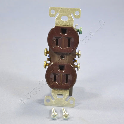 Ace Wiring Residential Brown Duplex Receptacle Outlet Nema 5-15R 15A 125V 31123