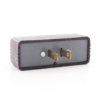 Ace 31160 Brown 2-Wire Polarized Triple Tap 15A Outlet Receptacle Adapter 125V