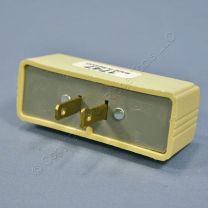 Ace Ivory 2-Wire Polarized Triple Tap Outlet Receptacle Adapter 15A 125V 31165