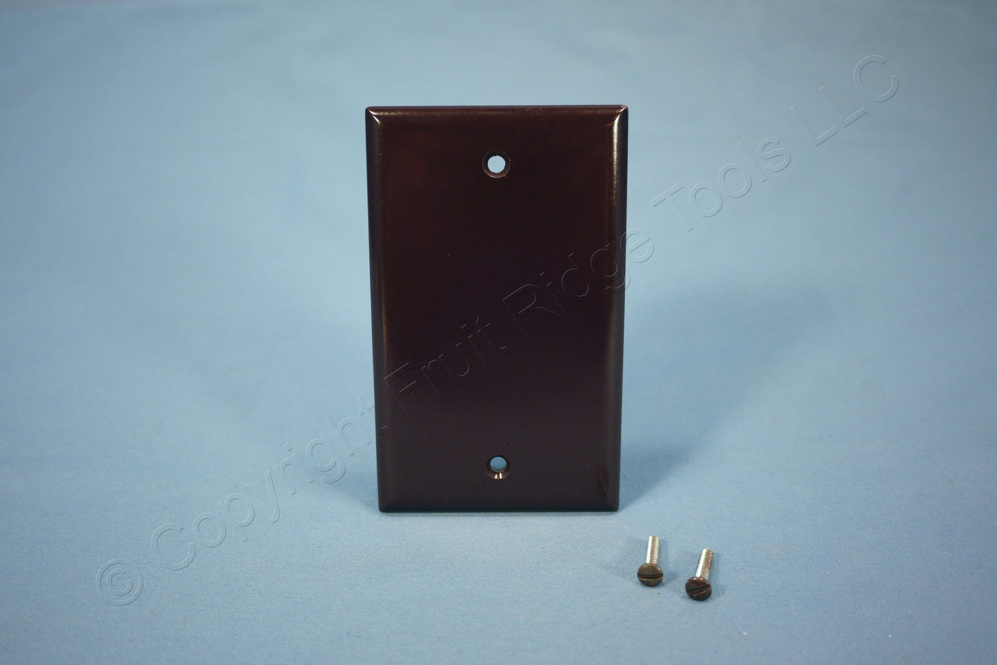 ACE 31208 Brown 1-Gang Blank Plastic Standard Wallplate Cover Plate Box Mount
