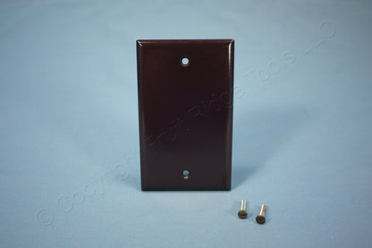 ACE 31208 Brown 1-Gang Blank Plastic Standard Wallplate Cover Plate Box Mount