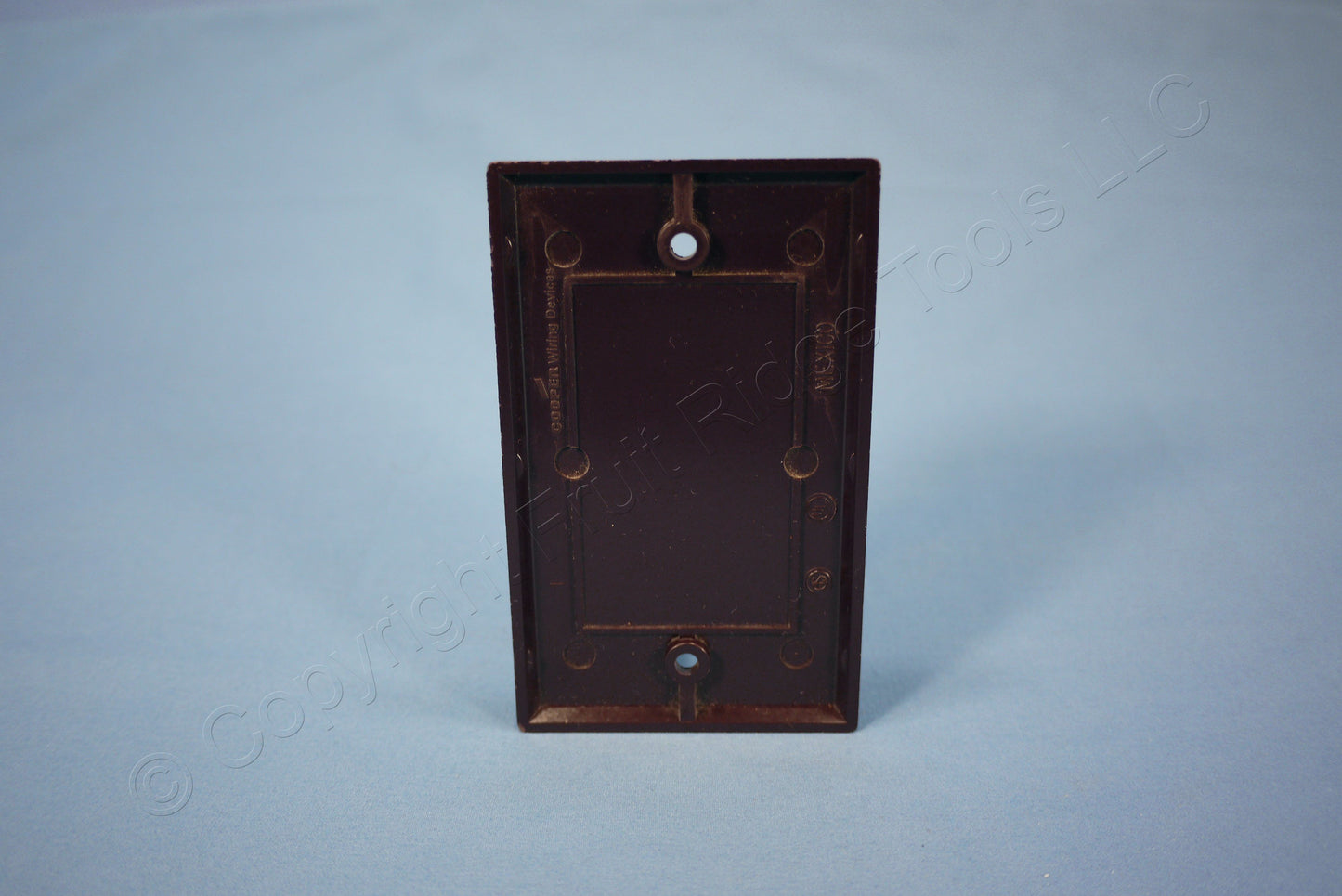 ACE 31208 Brown 1-Gang Blank Plastic Standard Wallplate Cover Plate Box Mount