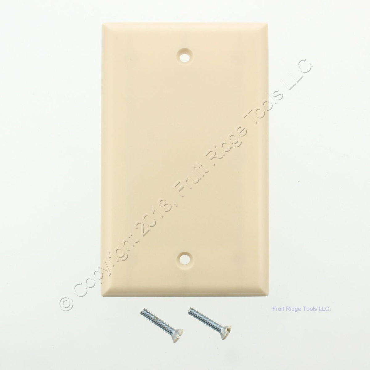 Ace Ivory 1-Gang Standard Thermoset Plastic Blank Cover Wallplate 31209