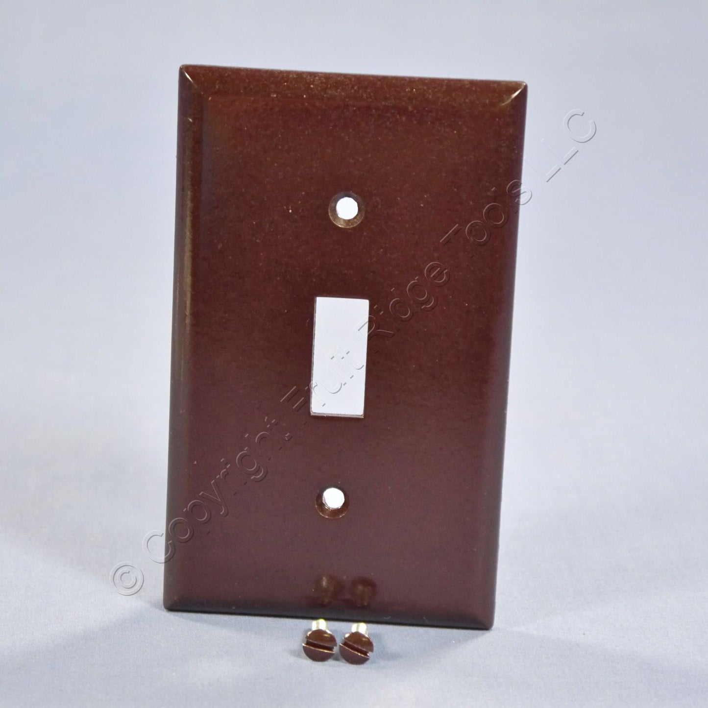 ACE 31210 Brown 1-Gang Toggle Switch Plastic Standard Size Wallplate Cover Plate
