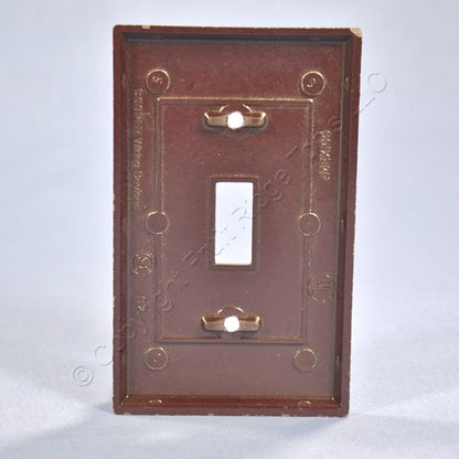 ACE 31210 Brown 1-Gang Toggle Switch Plastic Standard Size Wallplate Cover Plate