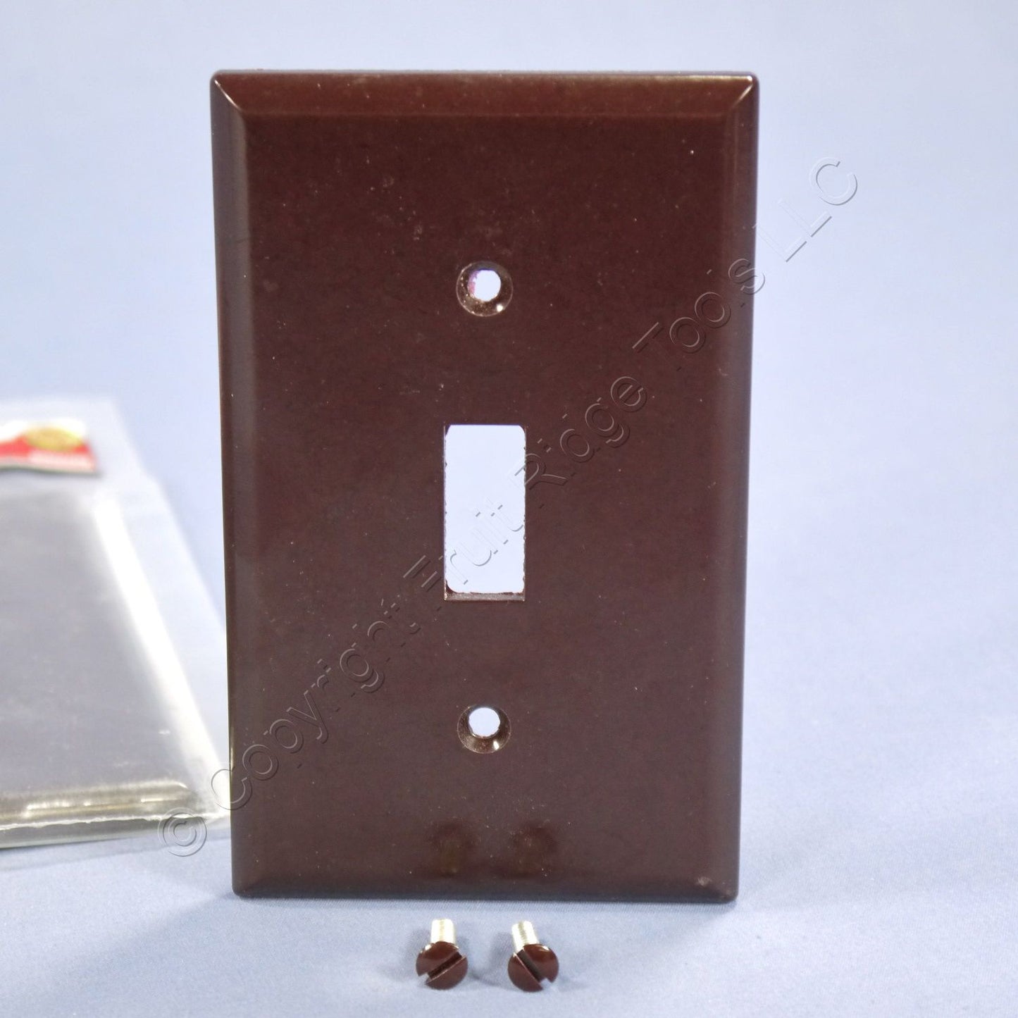 ACE 31210 Brown 1-Gang Toggle Switch Plastic Standard Wallplate Covers 5-pack