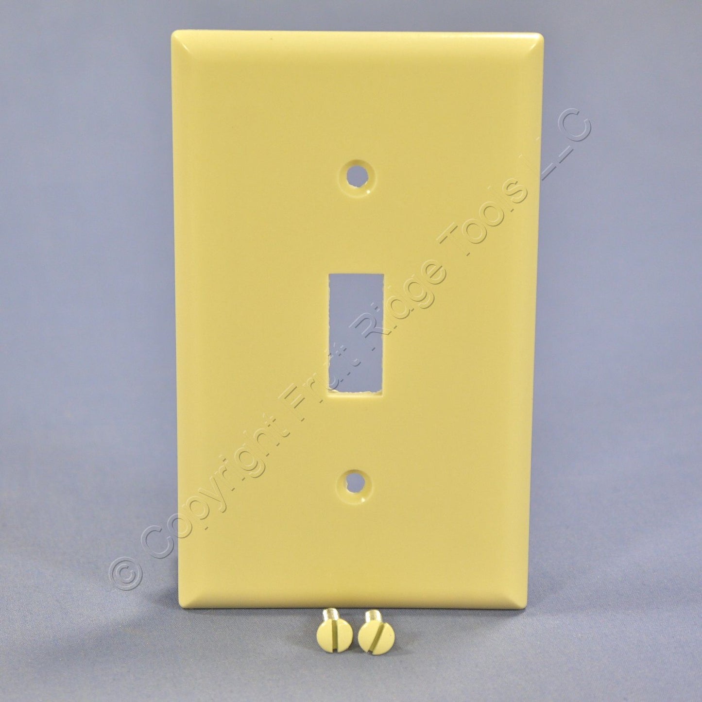 ACE 31211 Ivory 1-Gang Toggle Switch Plastic Standard Size Wallplate Cover Plate