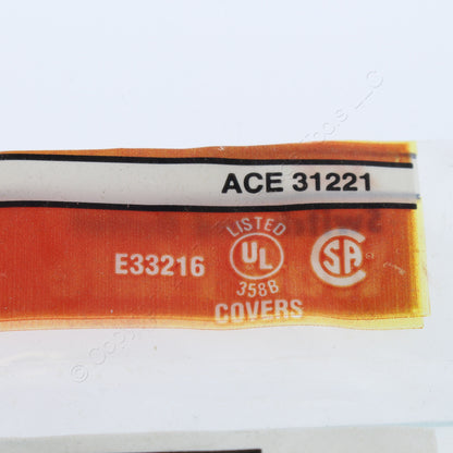ACE 31221 Ivory 2-Gang Toggle Switch Duplex Outlet Plastic Standard Wallplate
