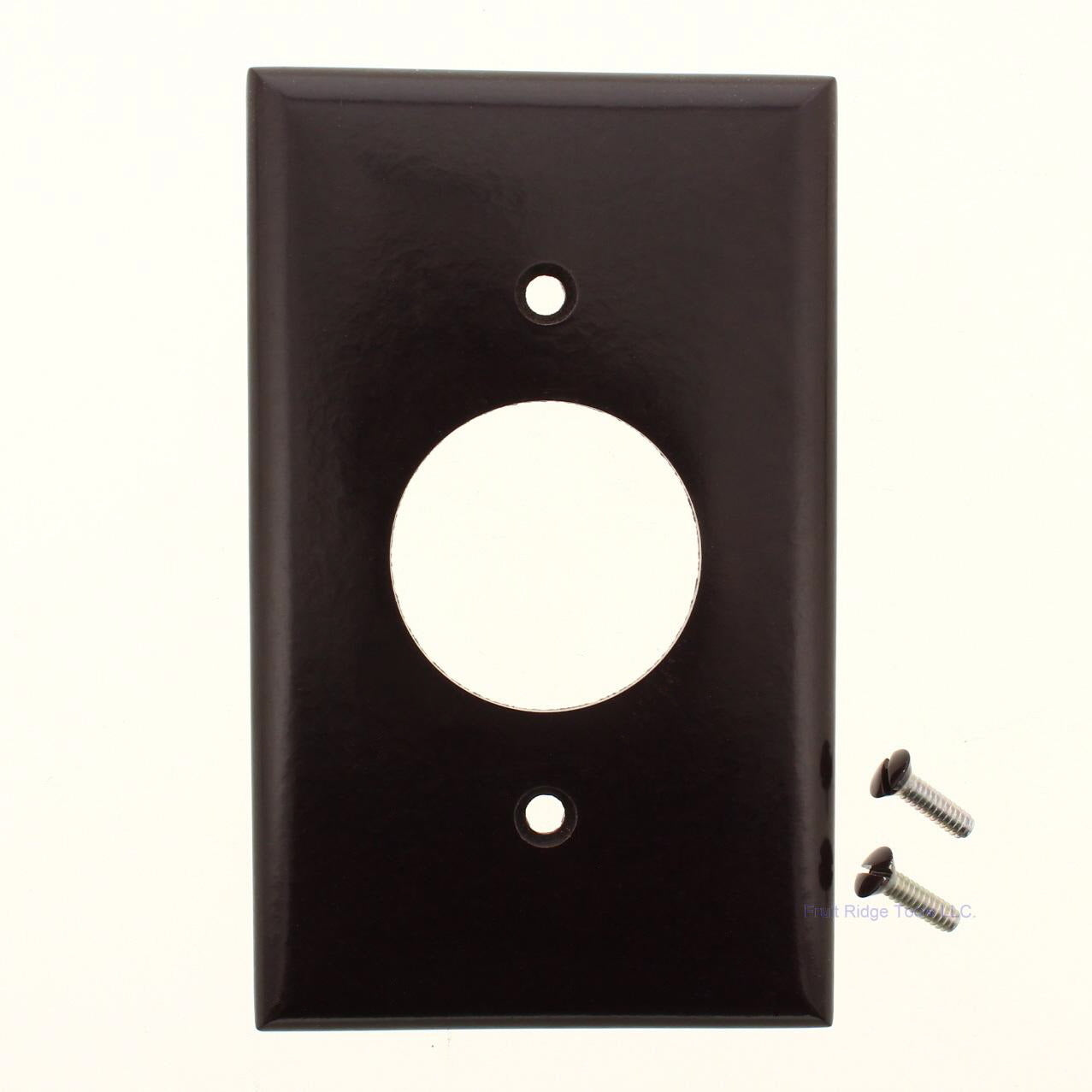 Ace Brown 1-Gang Standard Thermoset 1.406" Single Outlet Cover Wallplate 31223