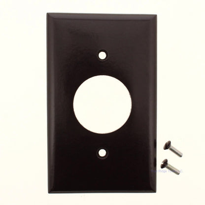 Ace Brown 1-Gang Standard Thermoset 1.406" Single Outlet Cover Wallplate 31223