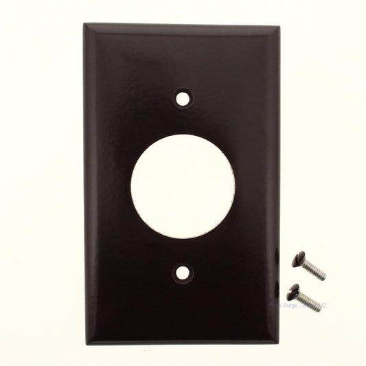 Ace Brown 1-Gang Standard Thermoset 1.406" Single Outlet Cover Wallplate 31223
