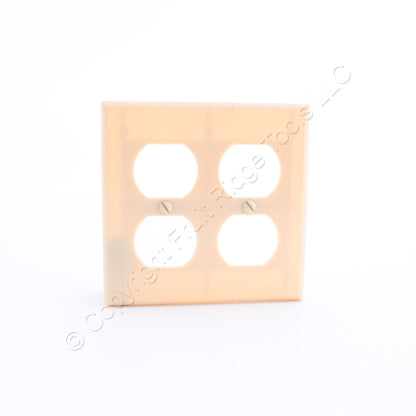 5pack Ace 2-Gang Duplex Outlet Receptacle Plastic Wallplate Standard Cover Ivory