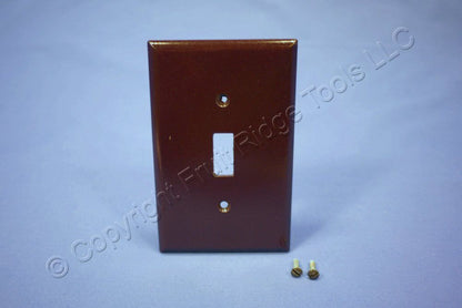 ACE 31231 Brown 1-Gang Toggle Switch Plastic Mid-Size Wallplate Cover Plate