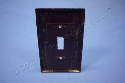 ACE 31231 Brown 1-Gang Toggle Switch Plastic Mid-Size Wallplate Cover Plate