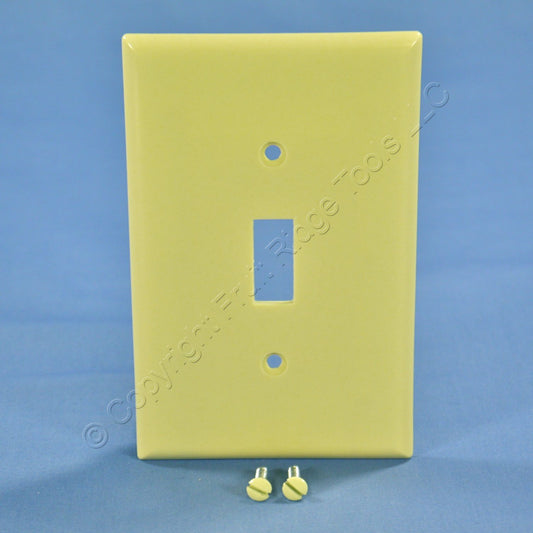 ACE 31232 Ivory 1-Gang Toggle Switch Plastic Mid-Size Wallplate Cover Plate