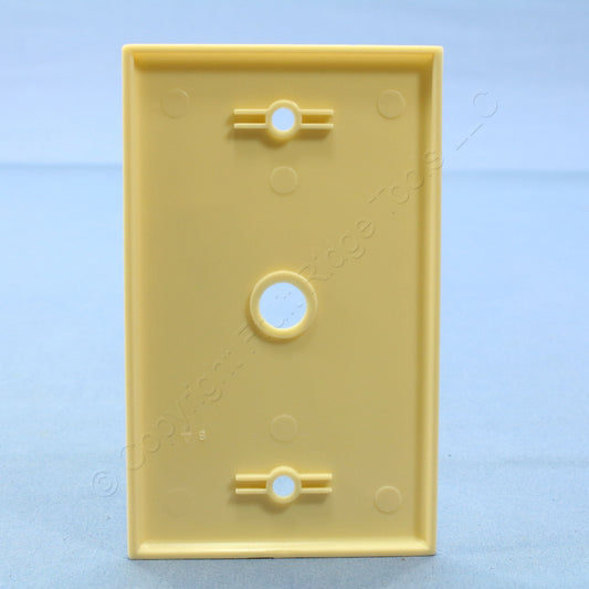 ACE 31457 Ivory 1-Gang Phone .375" Plastic Standard Wallplate Cover Box Mount