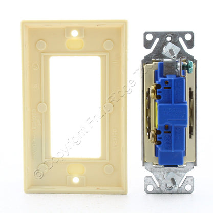 Ace 31612 Ivory Residential 1-Pole Decorator Rocker Light Switches 15A 60-Pack
