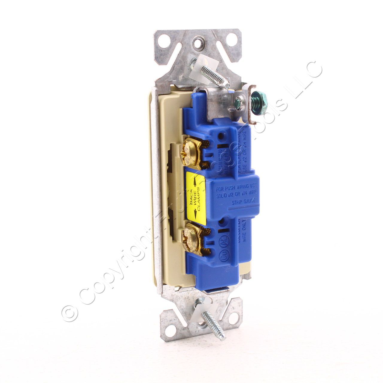 Ace 31612 Ivory Residential 1-Pole Decorator Rocker Light Switches 15A 60-Pack
